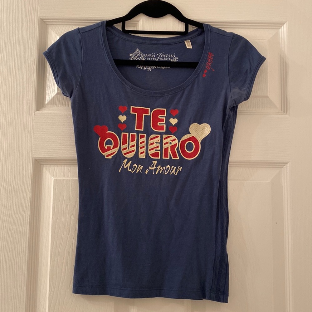 Vintage GUESS tee - te quiero mon amor